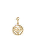 Sieraden bedel mama in hart met steentjes DIY