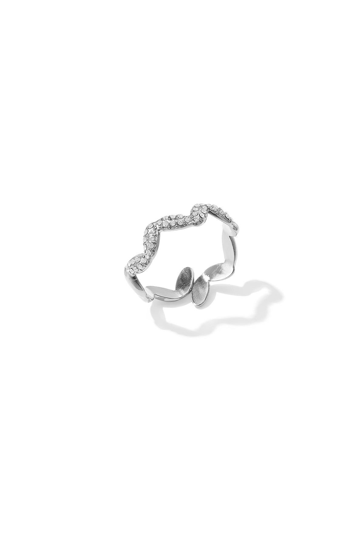 Minimalistische ringen van roestvrij staal, Circle Simple Daily Simple-serie, damessieraden.