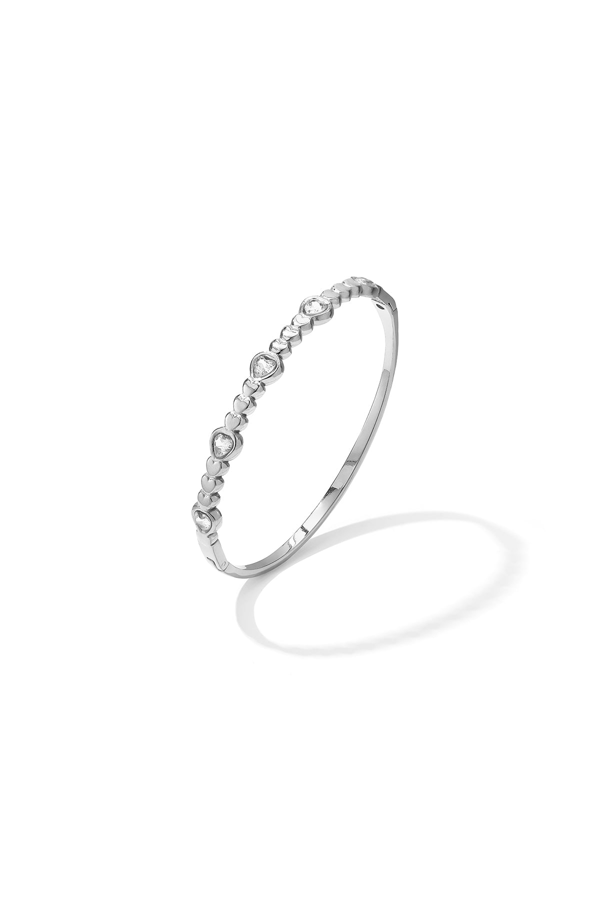 Roestvrijstalen armbanden met hartje, eenvoudige dagelijkse sieraden uit de Simple Series voor dames.