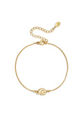 Minimalistische armband met spiraalschelp