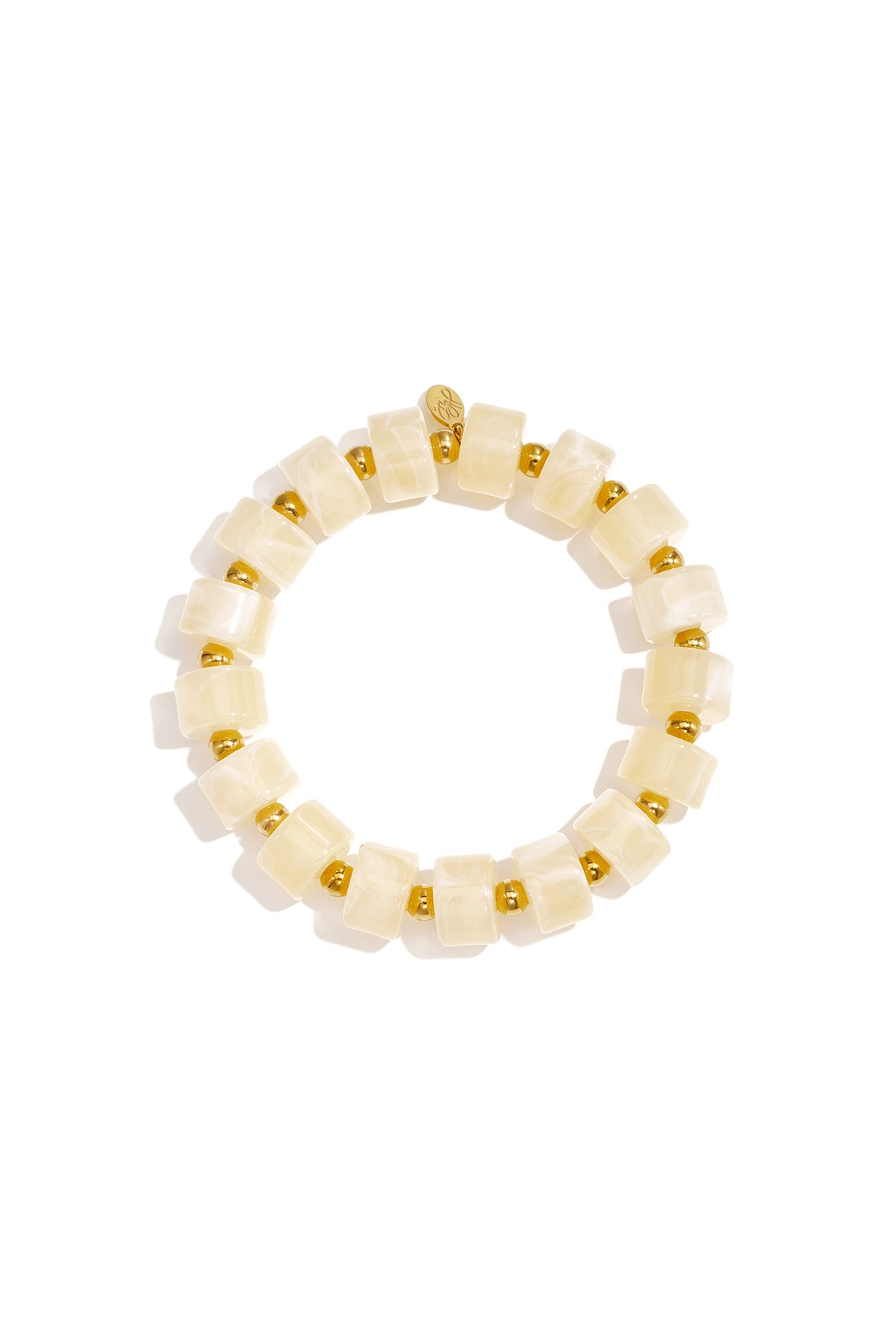 Armbanden van acryl met 14-karaats verguld goud, Daily Simple serie, damessieraden