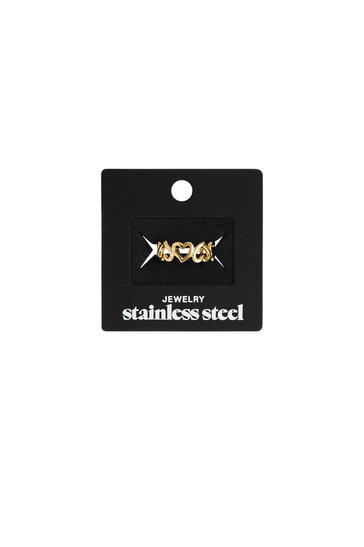Roestvrijstalen minimalistische ringen Hart Casual Dagelijks Eenvoudig Serie Dames sieraden