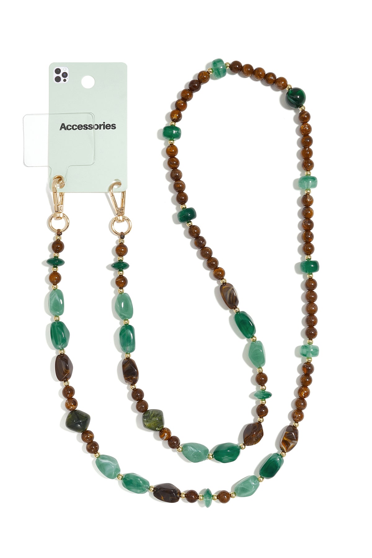 Telefoonketting met onregelmatige vorm, eenvoudige acryl, dagelijkse accessoires