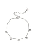Armband met kleine hangende hartjes