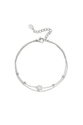 Elegant Star Charm Bracelet in Silver & Gold for Everyday Wear