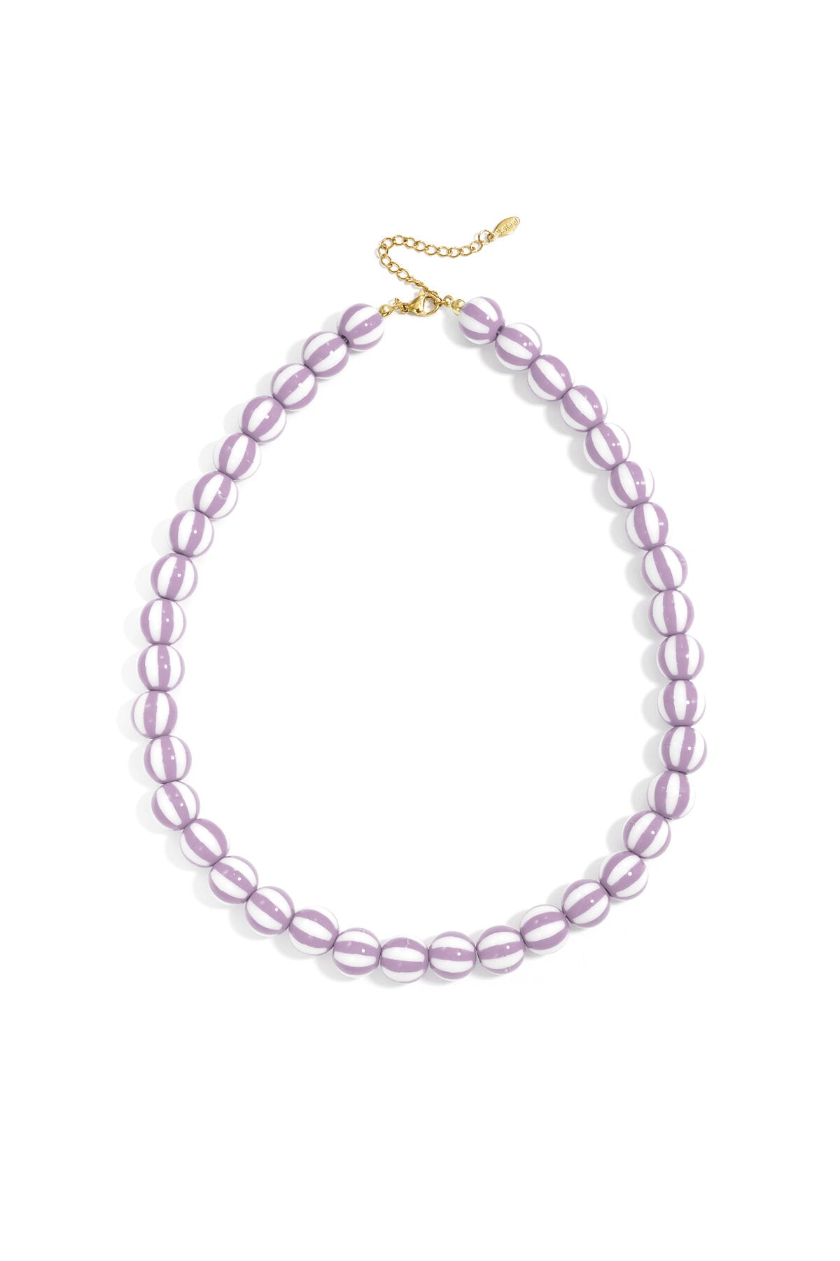 Kralenketting met gestreepte kralen