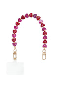Telefoonketting met hartje, eenvoudig, acryl, dagelijkse accessoires
