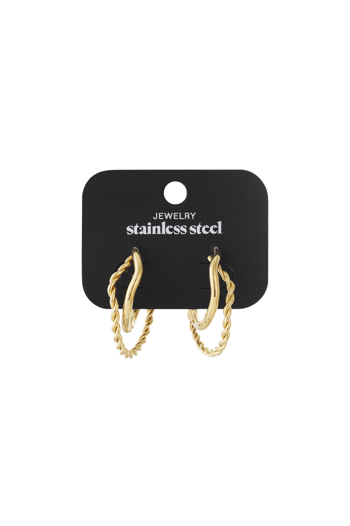 Organic braided hoop earrings