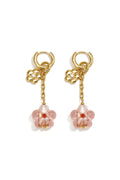 Elegant Pink Dangle Earrings for Spring/Summer