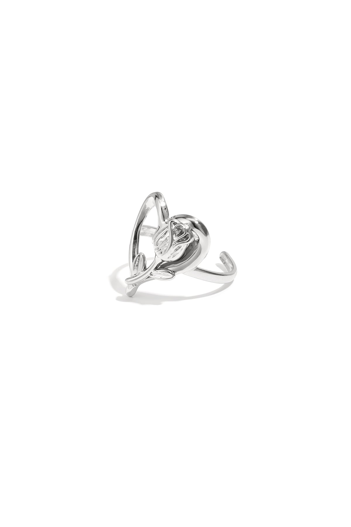 Ring met roos op hart