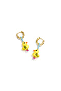Charming Yellow Glass Beads Earrings for Women