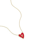 Ketting met hangend rood hart