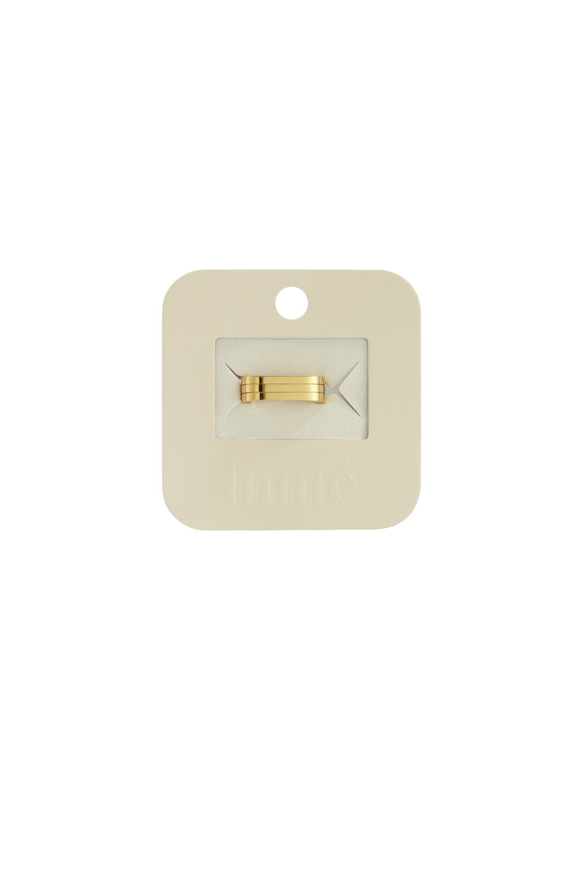 Roestvrijstalen minimalistische ringen rechthoek Eenvoudig dagelijks Eenvoudig serie Dames sieraden