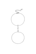 Handketting van roestvrij staal, ellipsvormig, eenvoudig, dagelijks gebruik, Simple Series, damessieraden