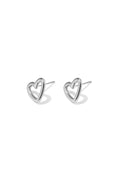 Elegant Heart Stud Earrings for Daily Wear