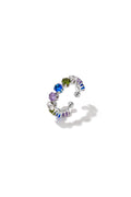 Minimalistische ringen van roestvrij staal, Circle Simple Daily Simple-serie, damessieraden