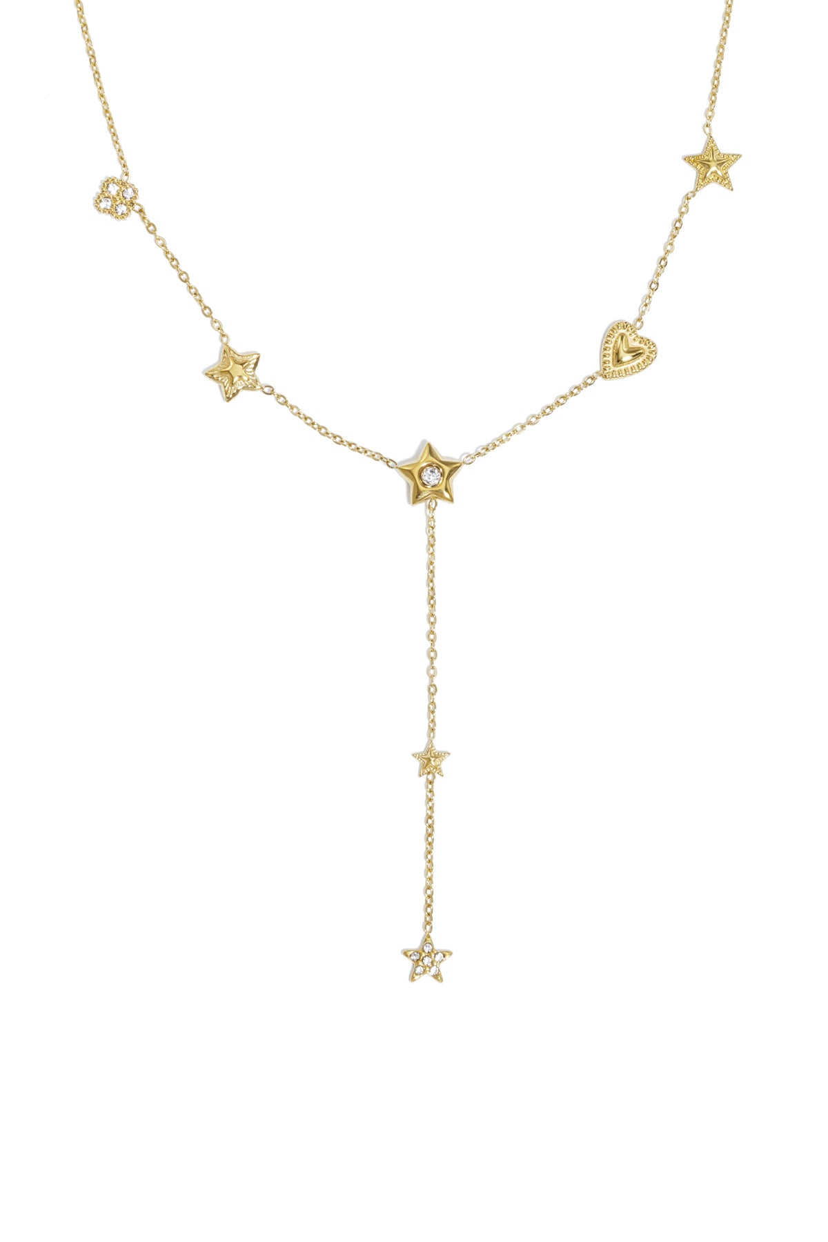 Roestvrijstalen hangerkettingen Star Casual Daily Simple Series Damessieraden