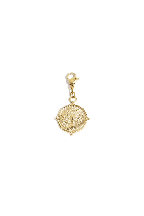Sieraden bedel boom op muntje DIY