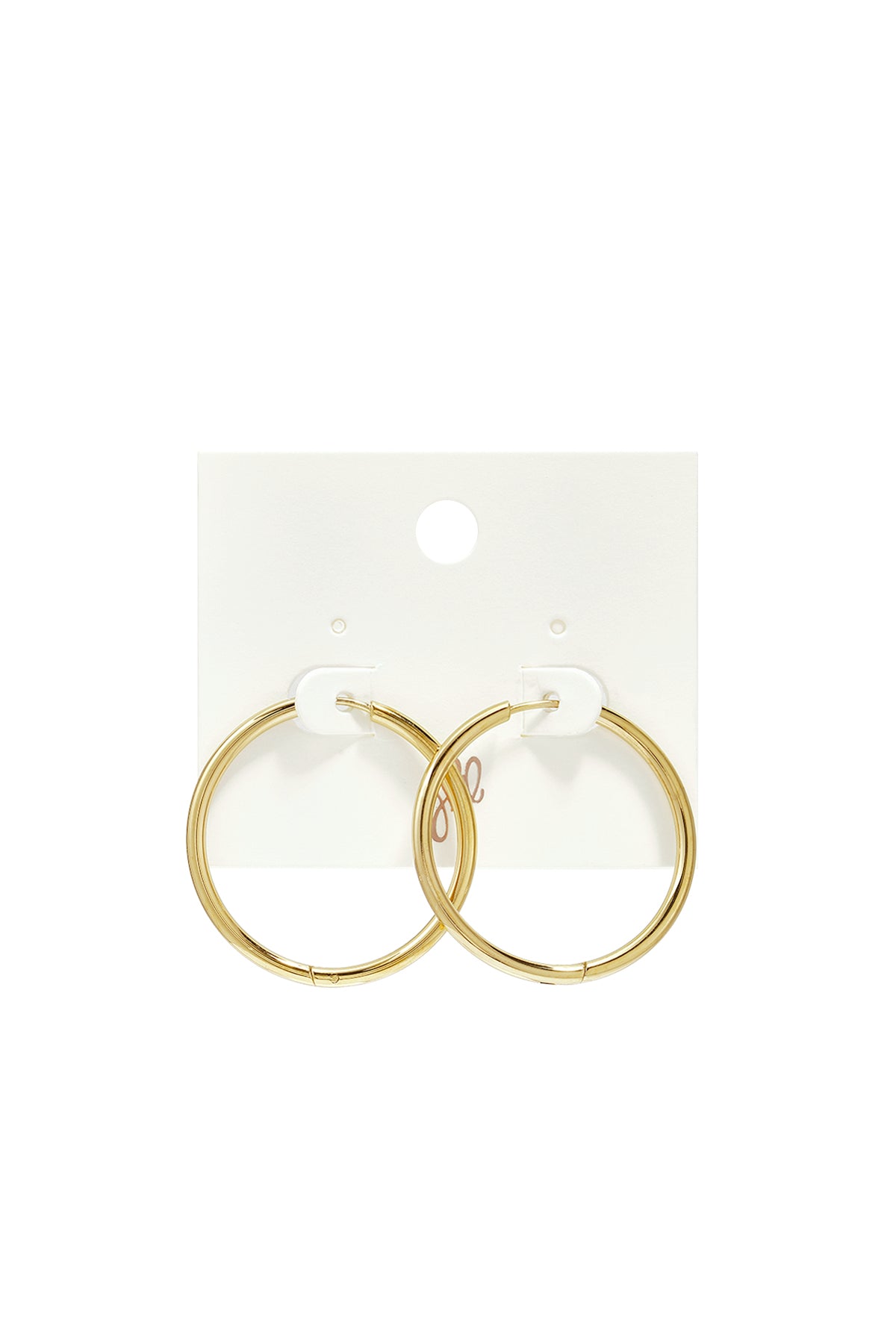 RVS oorbellen hoops klein Goud kleur Stainless Steel