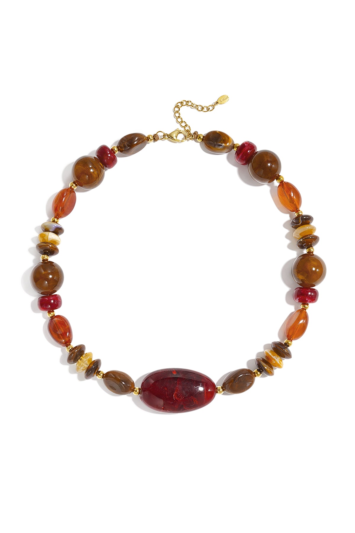 Acryl kralenkettingen met onregelmatige vorm, casual, alledaagse, eenvoudige serie, dames sieraden
