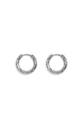 Elegant Stainless Steel Hoop Earrings - Silver & Gold