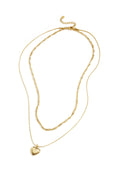 Gelaagde ketting met hart charm