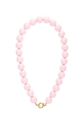 Ketting met grote kralen en frontsluiting-15mm