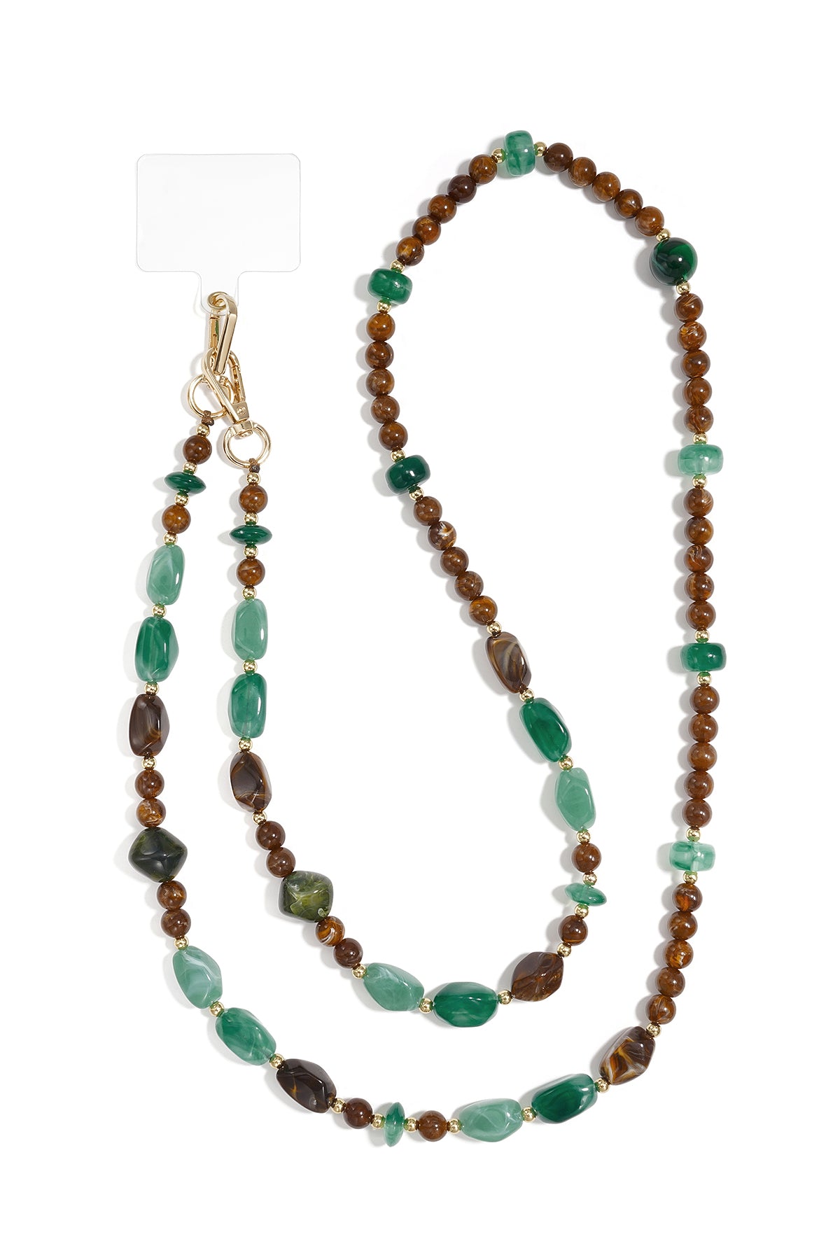 Telefoonketting met onregelmatige vorm, eenvoudige acryl, dagelijkse accessoires