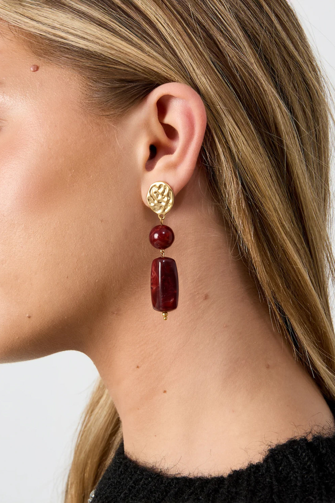 Stylish Retro Beads Earrings for Fall/Winter