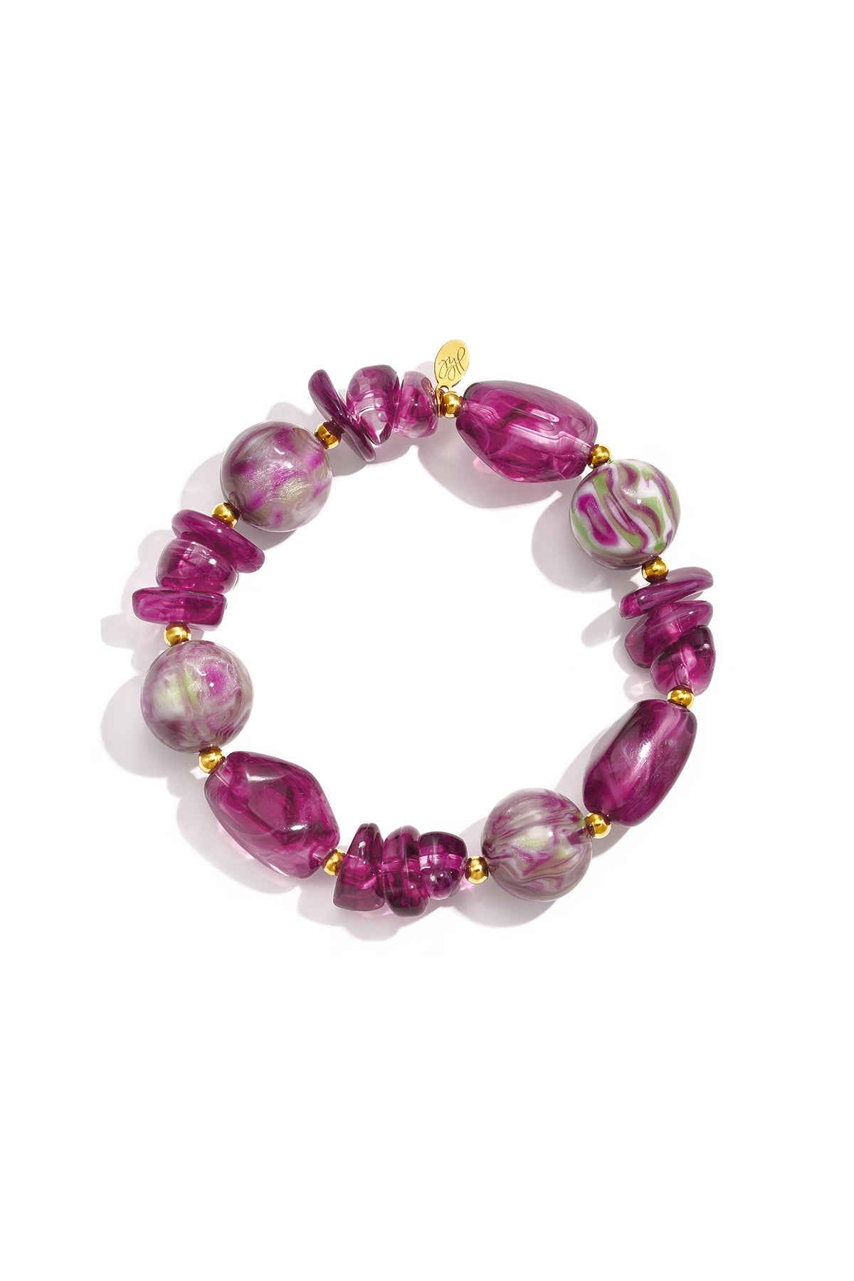 Acryl kralenarmbanden met onregelmatige vorm, casual, dagelijks gebruik, eenvoudige serie, dames sieraden