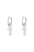 Elegant Silver & Gold Drop Earrings for Women