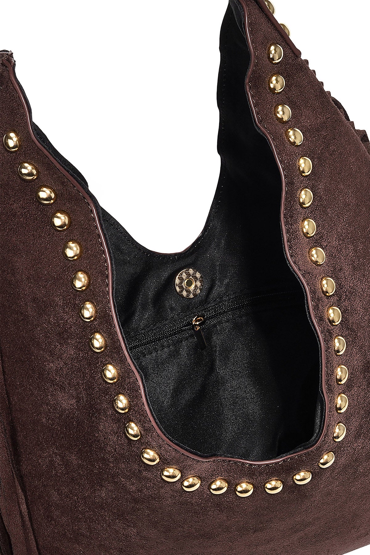 Draagtassen van effen PU-leer met accessoires