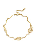 Stylish Gold Color Stainless Steel Ankle Bracelet