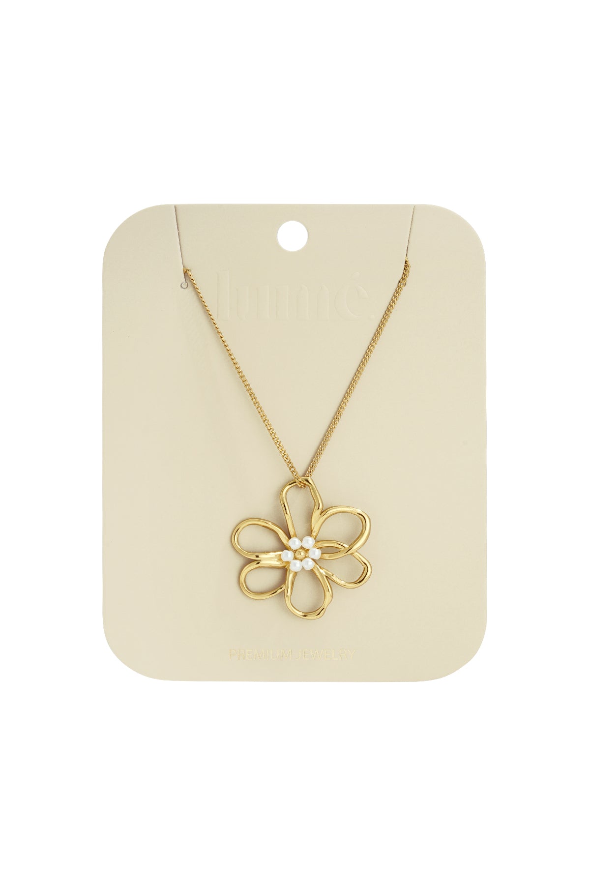 Roestvrijstalen lange kettingen met bloemen, casual, dagelijks, eenvoudig, serie, damessieraden