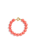 Armband met medium kralen en frontsluiting-12mm