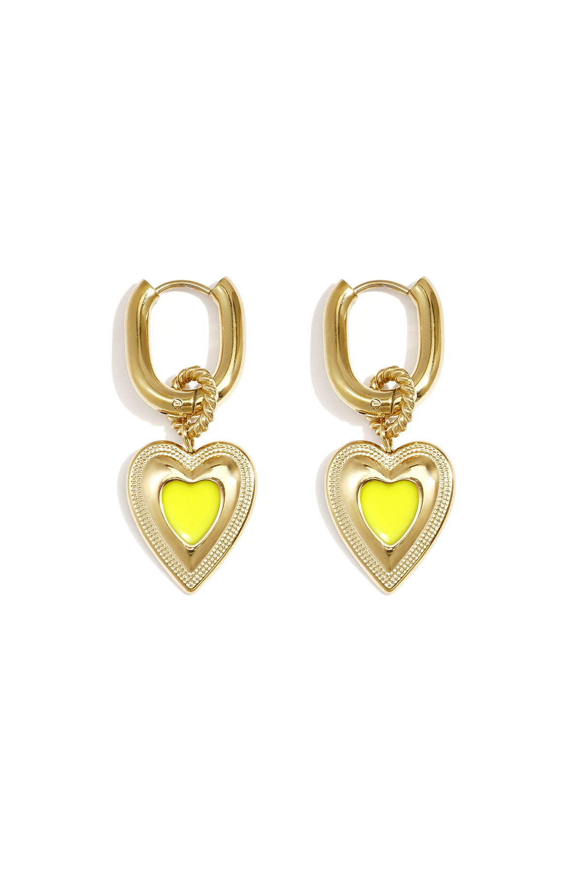 Stylish Heart-Shaped Drop Earrings for Everyday Wear