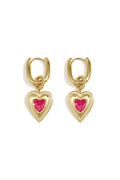 Stylish Heart-Shaped Drop Earrings for Everyday Wear