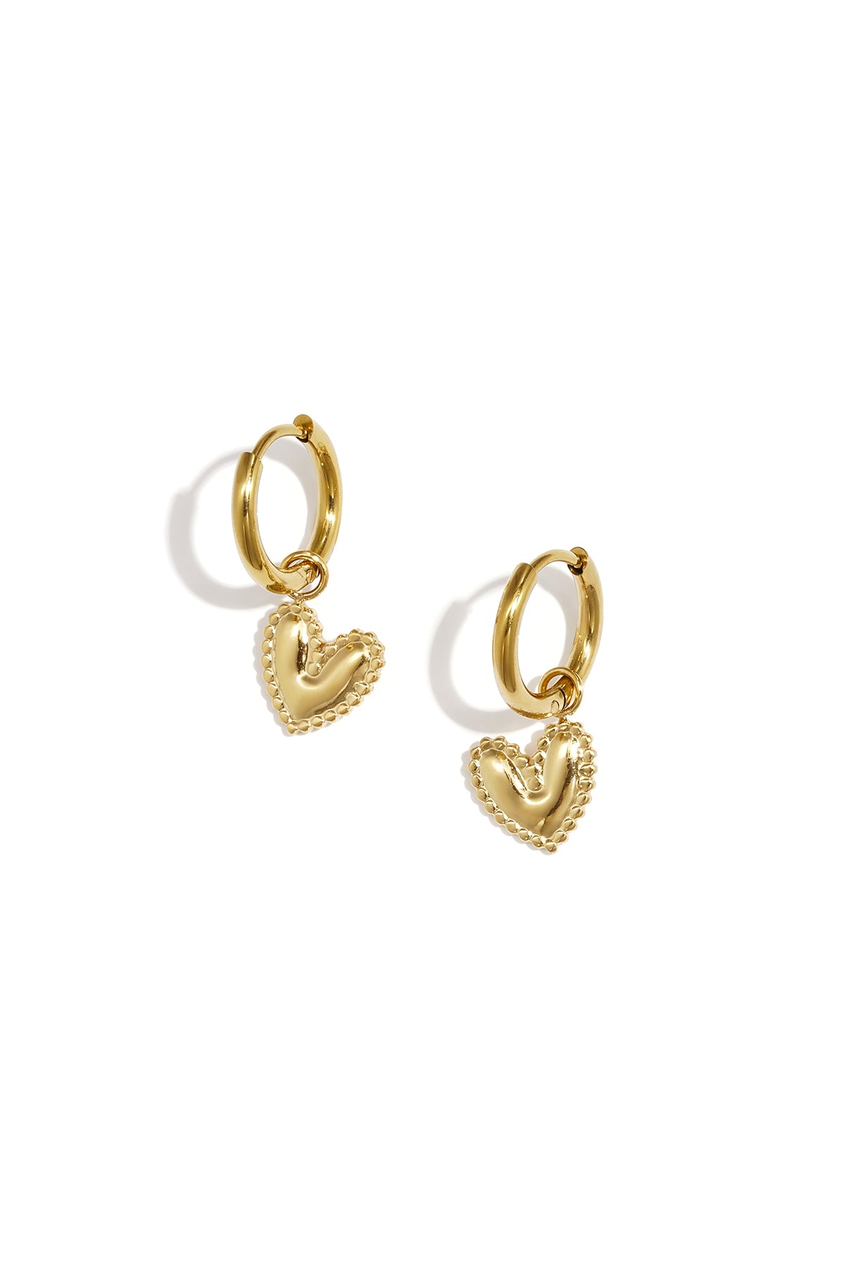 Elegant Heart-Shaped Drop Earrings for Everyday Glam