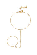 Handchain met asymmetrische steentjes