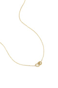 Ketting met verbonden hart bedel