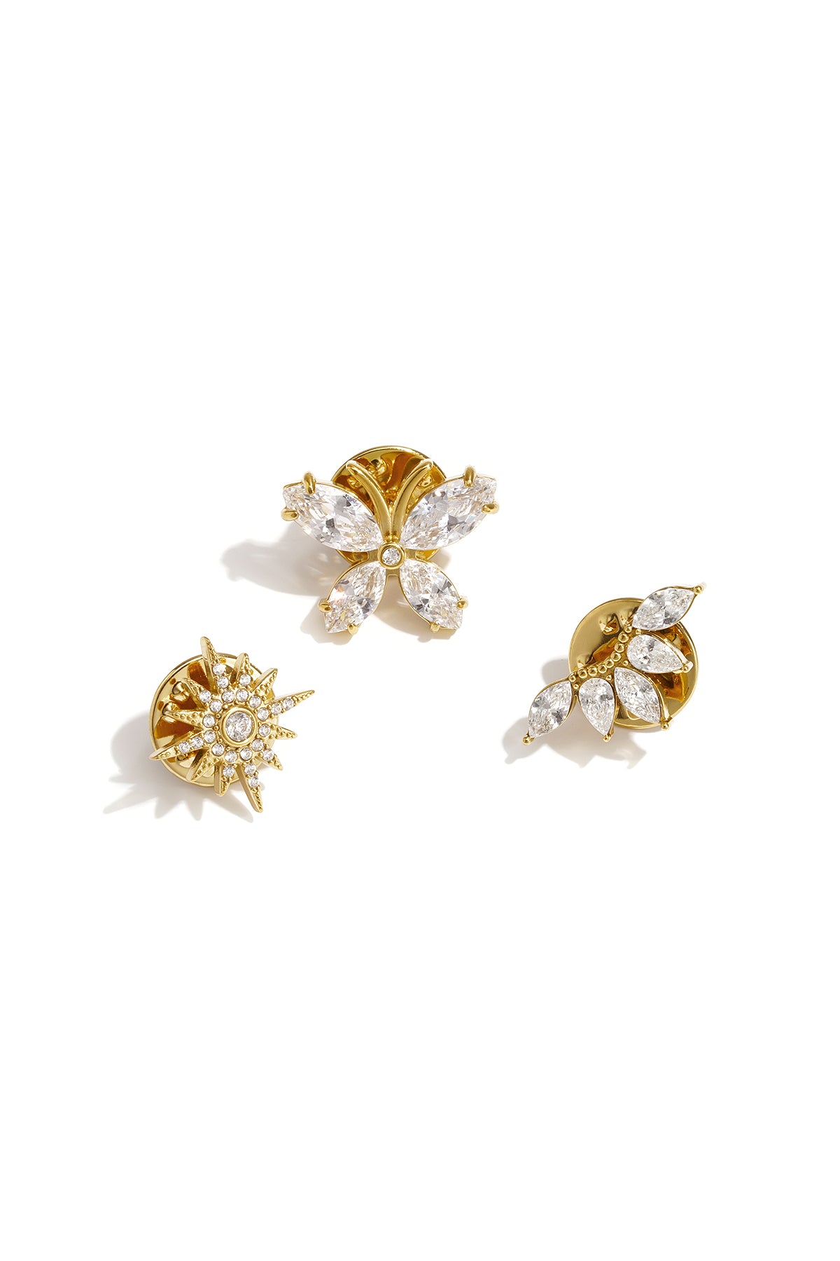Vlinderbroches, casual, roestvrij staal, dagelijkse accessoires