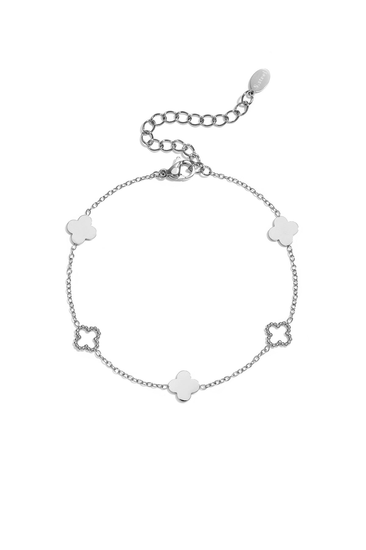 Charming 14K Gold Plated Clover Bracelet