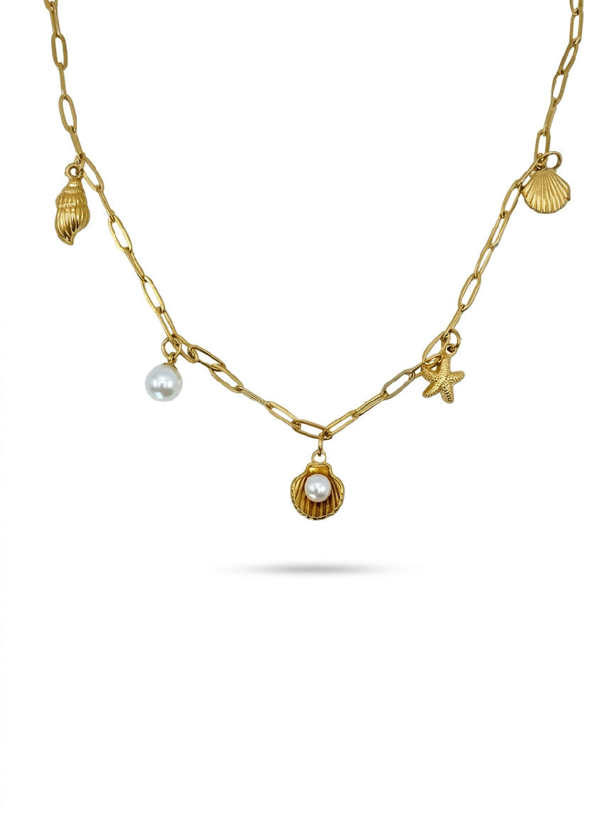 Elegante Seaside ketting van roestvrij staal, perfect als accessoire in minimalistische stijl